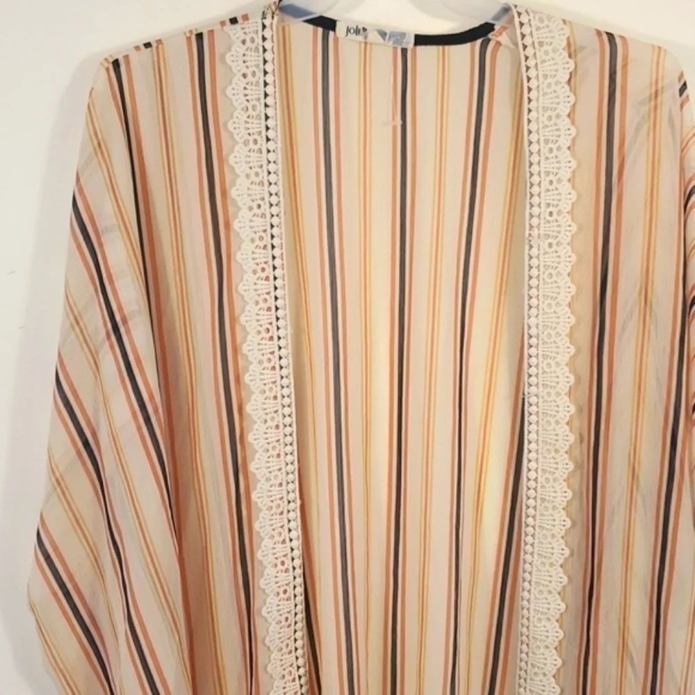 Jolt kimono Stripes Swim cover-up Size XL
